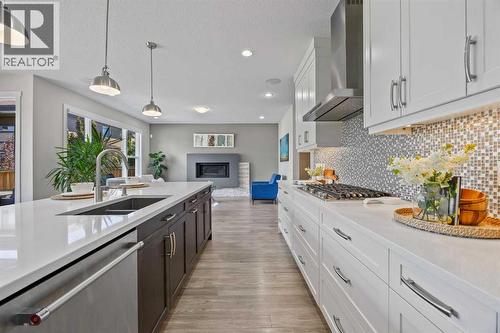 144 Legacy Mount Se, Calgary, AB - Indoor Photo Showing Kitchen With Double Sink With Upgraded Kitchen