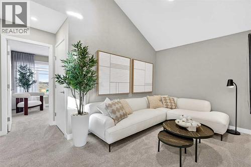 7079 Rangeview Avenue Se, Calgary, AB - Indoor Photo Showing Living Room