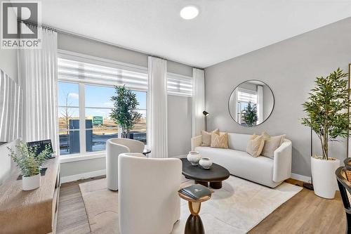 7079 Rangeview Avenue Se, Calgary, AB - Indoor Photo Showing Living Room
