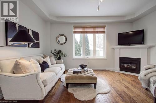 2446 Sutton Drive, Burlington, ON - Indoor Photo Showing Living Room With Fireplace