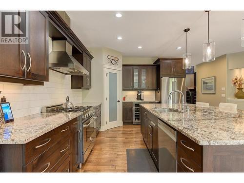 2423 Paramount Drive, West Kelowna, BC - Indoor Photo Showing Kitchen With Stainless Steel Kitchen With Upgraded Kitchen