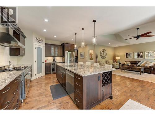 2423 Paramount Drive, West Kelowna, BC - Indoor Photo Showing Kitchen With Stainless Steel Kitchen With Upgraded Kitchen