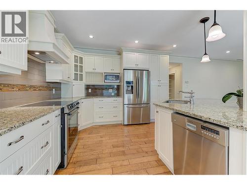 2423 Paramount Drive, West Kelowna, BC - Indoor Photo Showing Kitchen With Stainless Steel Kitchen With Upgraded Kitchen