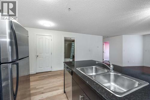 217, 7130 80 Avenue Ne, Calgary, AB - Indoor Photo Showing Kitchen With Double Sink