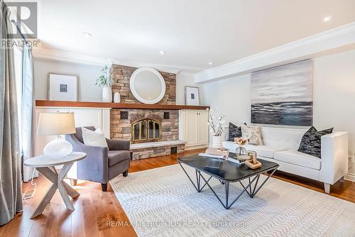 65 Woodcrest Road, Barrie, ON - Indoor Photo Showing Living Room With Fireplace