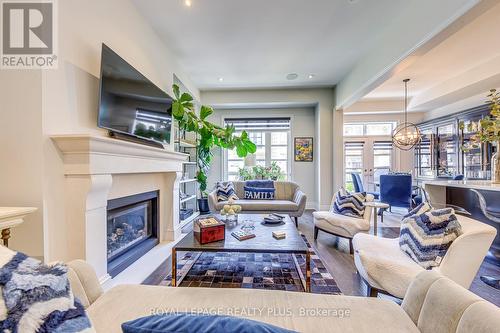 221 Hanover Street, Oakville, ON - Indoor Photo Showing Living Room With Fireplace