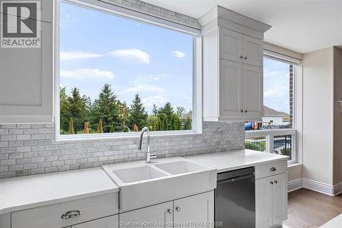 3564 Seven Lakes Drive, Lasalle, ON - Indoor Photo Showing Kitchen With Double Sink
