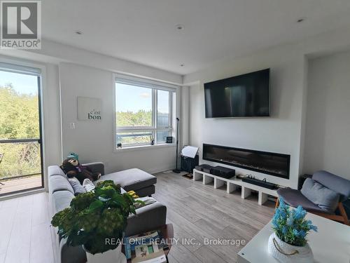 19 Woodstream Drive, Toronto, ON - Indoor Photo Showing Living Room With Fireplace
