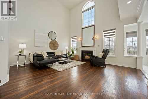 101 Tunney Place, Whitby, ON - Indoor Photo Showing Living Room With Fireplace