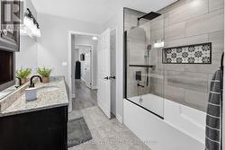 Large Bathroom with new waterfall shower/tub - 