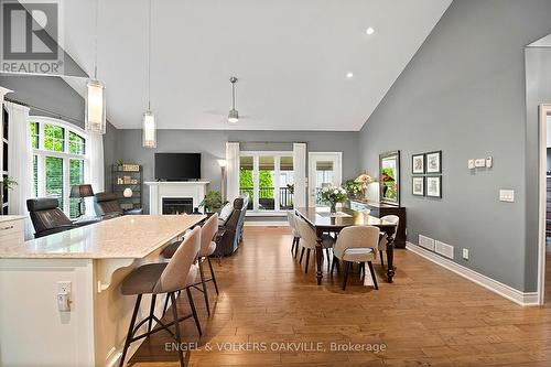 2 Sawmill Lane, Niagara-On-The-Lake (St. Davids), ON - Indoor Photo Showing Dining Room With Fireplace