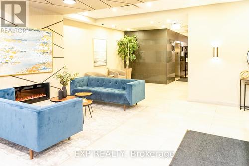 1108B - 60 Charles Street W, Kitchener, ON - Indoor With Fireplace