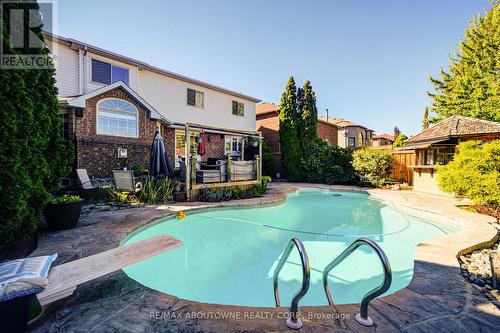 2193 Meadowland Drive, Oakville, ON - Outdoor With In Ground Pool With Deck Patio Veranda