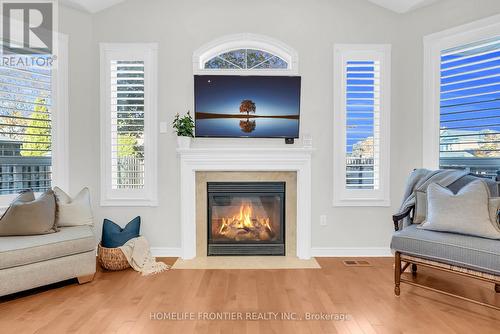 73 Kenilworth Crescent, Whitby, ON - Indoor Photo Showing Living Room With Fireplace