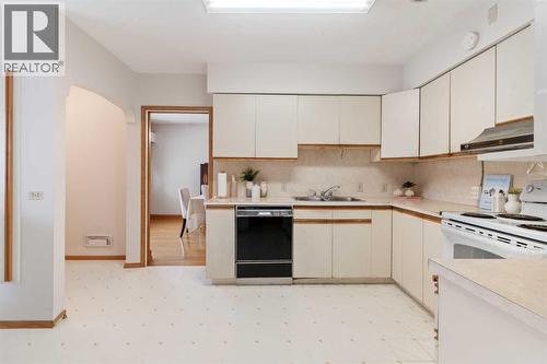 1738 Suffolk Street Sw, Calgary, AB - Indoor Photo Showing Kitchen With Double Sink