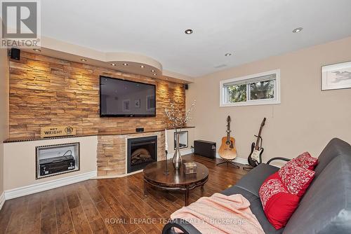 1115 Des Cerisiers Street, Clarence-Rockland, ON - Indoor Photo Showing Living Room With Fireplace