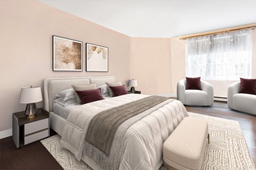 Chambre à coucher principale - 104-5700 Av. Rembrandt, Côte-Saint-Luc, QC - Indoor Photo Showing Bedroom