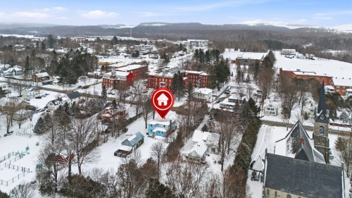 Photo aérienne - 491 Rue Dufferin, Stanstead - Ville, QC - Outdoor With View