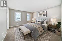 VIRTUALLY STAGED - Master Bedroom - 
