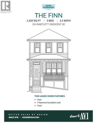 Builder Brochure - Page 1 of 2 - 154 Bartlett Crescent Se, Calgary, AB - Other