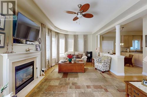 1238 Agram Drive, Oakville, ON - Indoor Photo Showing Living Room With Fireplace
