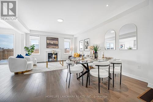 89 Barkerville Drive, Whitby, ON - Indoor With Fireplace