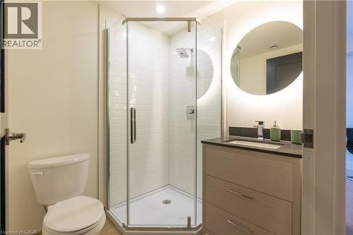 Full bath with vanity and a stall shower - 145 Columbia Street W Unit# 1034, Waterloo, ON - Indoor Photo Showing Bathroom