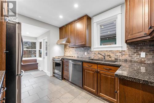 20 Arkell Street, Hamilton, ON - Indoor Photo Showing Kitchen With Stainless Steel Kitchen With Double Sink