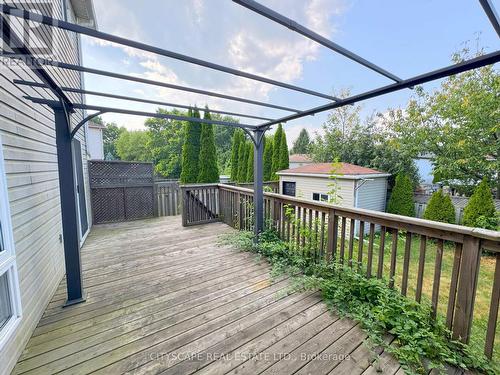 Walk-out Deck from Dining Room - 55 Langlaw Drive, Cambridge, ON - Outdoor With Deck Patio Veranda With Exterior