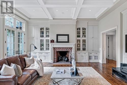 190 Donnelly Drive, Mississauga, ON - Indoor Photo Showing Living Room With Fireplace