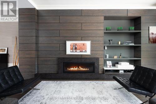 40 Hoyle Avenue, Toronto, ON - Indoor Photo Showing Living Room With Fireplace
