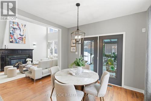 199 Samac Court, Oshawa (Samac), ON - Indoor Photo Showing Dining Room With Fireplace