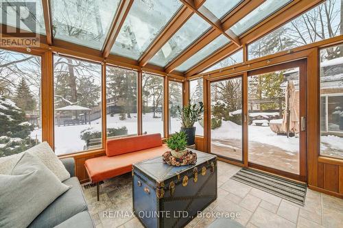 Solarium with floor to ceiling windows. - 22 Forest Hill Crescent, Belleville (Belleville Ward), ON - Indoor Photo Showing Other Room