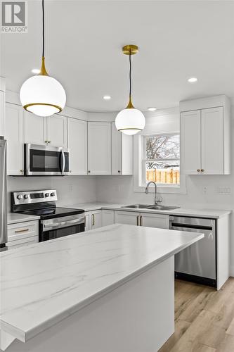 25 Cliffside Avenue, Conception Bay South, NL - Indoor Photo Showing Kitchen With Stainless Steel Kitchen