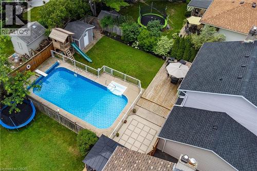 23 Dooley Drive, Kitchener, ON - Outdoor With In Ground Pool With Deck Patio Veranda