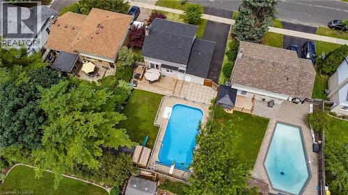 23 Dooley Drive, Kitchener, ON - Outdoor With In Ground Pool With View
