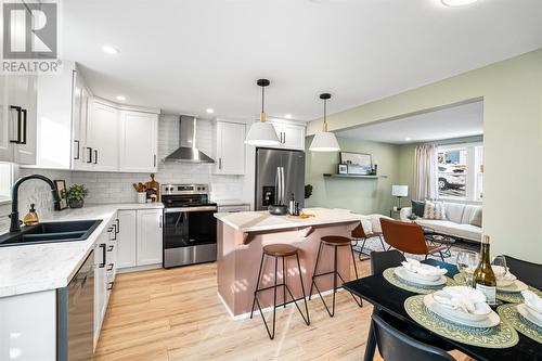 9 Stephen Place, St. John'S, NL - Indoor Photo Showing Kitchen With Double Sink With Upgraded Kitchen