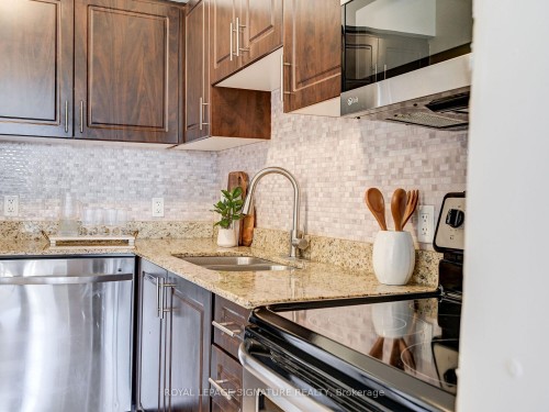 205-886 Golf Links Road, Hamilton, ON - Indoor Photo Showing Kitchen With Double Sink With Upgraded Kitchen