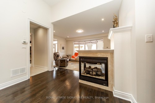 37 Royal West Drive, Brampton, ON - Indoor Photo Showing Living Room With Fireplace
