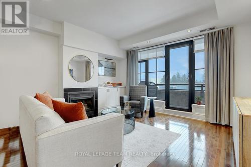 302 - 330 Loretta Avenue S, Ottawa, ON - Indoor Photo Showing Living Room With Fireplace