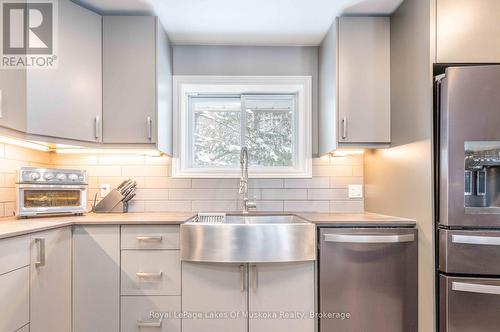 256 Woodland Drive, Huntsville (Chaffey), ON - Indoor Photo Showing Kitchen With Double Sink