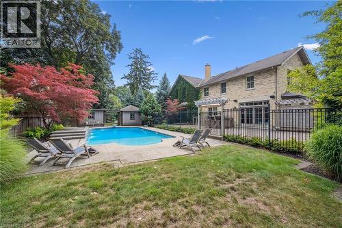 66 Grange Street, Guelph, ON - Outdoor With In Ground Pool With Backyard
