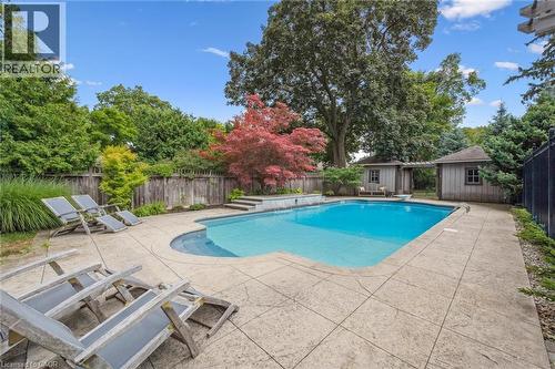 66 Grange Street, Guelph, ON - Outdoor With In Ground Pool With Backyard