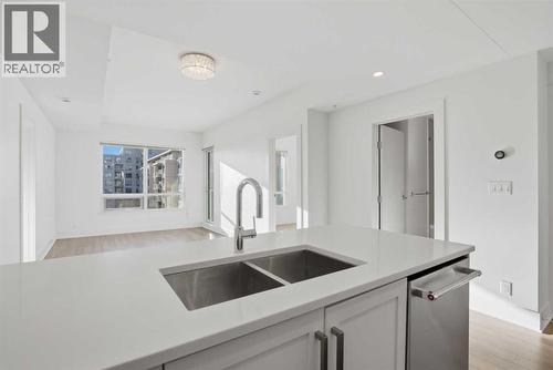 611, 46 9 Street Ne, Calgary, AB - Indoor Photo Showing Kitchen With Double Sink