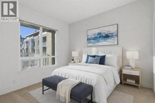 **Virtually Staged Photo** - 611, 46 9 Street Ne, Calgary, AB - Indoor Photo Showing Bedroom