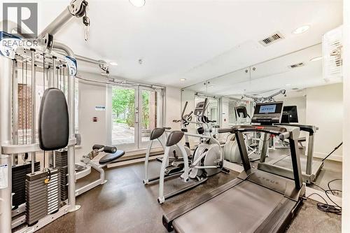 611, 46 9 Street Ne, Calgary, AB - Indoor Photo Showing Gym Room