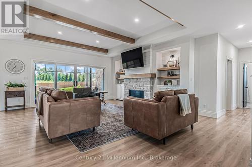 33 Nickason Drive, Arran-Elderslie, ON - Indoor Photo Showing Living Room With Fireplace