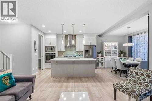43 Seton Rise Se, Calgary, AB - Indoor Photo Showing Kitchen With Stainless Steel Kitchen With Double Sink With Upgraded Kitchen