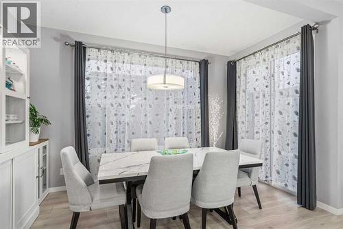 43 Seton Rise Se, Calgary, AB - Indoor Photo Showing Dining Room
