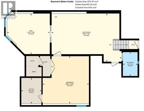 Floor Plan: Basement - 213 Diefenbaker Drive, Fort Mcmurray, AB 